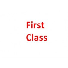 FIRST CLASS - SELF INKING office stamp - RED INK - 28 x 28 mm