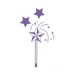 Two Stars & a Wish - Self inking Stamp - Violet ink - 37 x 13mm