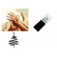 Christmas Party - Tree - Hand stamp - suitable for Festivals - Night Clubs - Parties etc self inking 18mm circ 5210