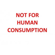 Not for Human Consumption - Self inking stamp - 28 x 28mm RED INK