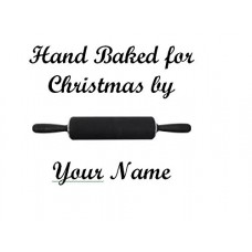 Personalised Hand baked Christmas Self Inking Stamp - 28 x 28mm