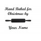 Personalised Hand baked Christmas Self Inking Stamp - 28 x 28mm