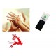 Reindeer - Red ink - Hand stamp - suitable for Christmas parties / New year - Festivals - Night Clubs - Parties etc self inking 18mm circ 5210