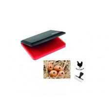 Egg Safe Food Grade Ink pad - pre-Inked - Ready to use - RED