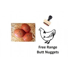 11mm Rubber Egg Stamp - Free Range - Butt Nuggets
