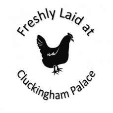 12mm rubber Egg stamp - Cluckingham palace