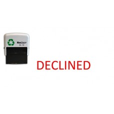 DECLINED - Self inking Office stamp - Red Ink - 36 x 13mm