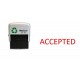 ACCEPTED - self inking office stamp - Red Ink - 36 x 13 mm