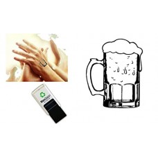 Hand Stamp - Beer glass - Self ink stamp 18mm Suitable for parties, beer festivals, night clubs etc Safe water based ink that easily washes off