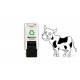 Loyalty Stamp - Cute Cow - Black ink - 11 mm - ideal for use on your loyalty cards