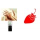 Strawberry Hand Stamp - Self inking - Red ink 18mm Ideal for festivals, garden parties, summer events, discos, summer balls, etc Safe water based ink that easily washes off