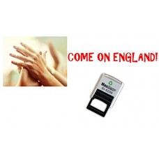 Come On England! - Football/World Cup - Hand stamp - suitable for Nightclubs, pubs, parties, festivals - Red self ink stamp 28 x 6mm safe water based ink that easily washes off