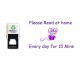 Please Read at Home for 15 Mins - self Inking Stamp - Violet Ink 28mm