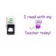 Reading Teacher Reward Stamp - Self Inking Violet Ink 28mm