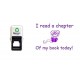 I Read a Chapter - Reading self Inking Stamp - Violet Ink 28mm