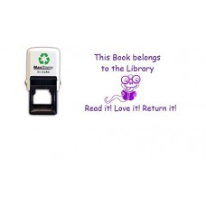 Library Stamp - self Inking - Violet - 28mm