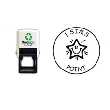 SIMS Point - self Inking Teacher Reward Stamp - Black Ink 28mm