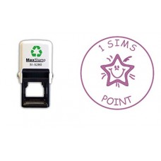 SIMS Point self Inking Stamp - 28mm Violet Ink