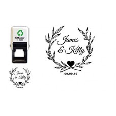 Custom Self Inking Save The Date Stamps Personalized Wedding Stamp Invitation 28 x 28 mm Self Inking Stamp