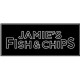 Jamies Fish and Chips with black pad
